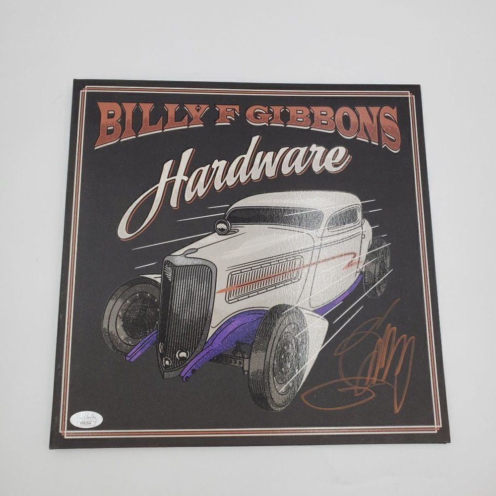 Billy Gibbons Signed Hardware Vinyl Album Cover + Sealed Record ZZ TOP JSA COA - Picture 4 of 12